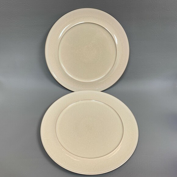 Denby Langley Dinner Plates England Beige 11" Oven Freezer Safe Lot of 2 - Picture 2 of 6